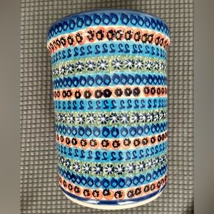 Polish Pottery Utensil Holder